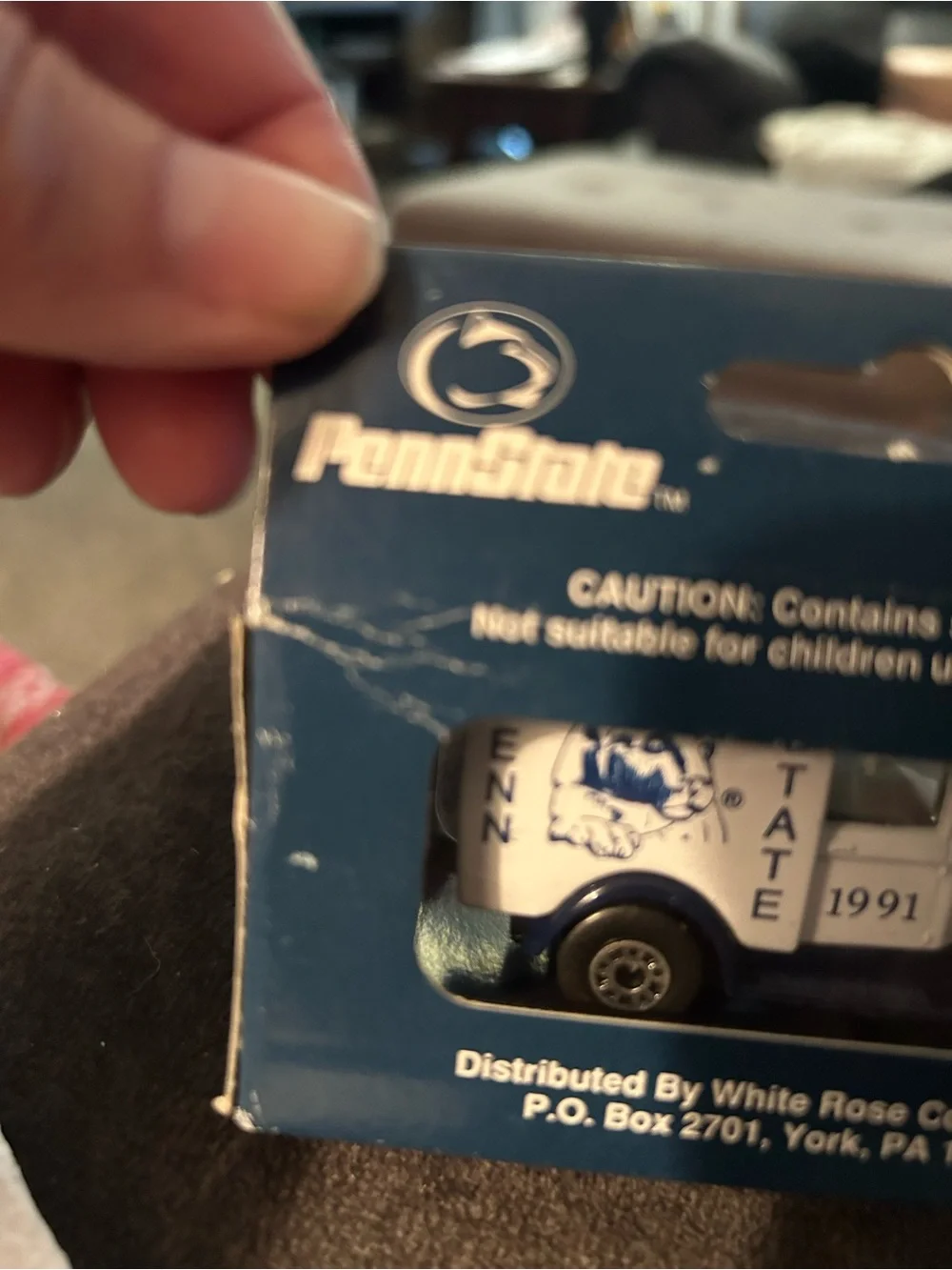 Matchbox Penn State Collectible Die-Cast Delivery Truck - White & Blue